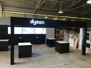 Cabina de exposición personalizada con luz LED, stand de exhibición de madera para <span class=keywords><strong>feria</strong></span> comercial, <span class=keywords><strong>Feria</strong></span> de <span class=keywords><strong>canton</strong></span> - Product Image 3