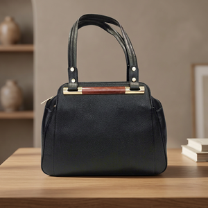 Bolso de Mano Personalizado para Mujer, 100% Cuero Genuino, Impermeable, Plegable, Duradero, Portátil, con Correa Cruzada, Cierre de Cremallera, Capacidad 3L+ - Product Image 1