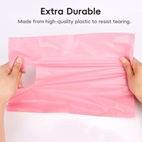 Sacs cabas en plastique personnalisés à poignée découpée, ouverts en dessus, pour t-shirts professionnels, sacs cadeaux noirs pour le shopping