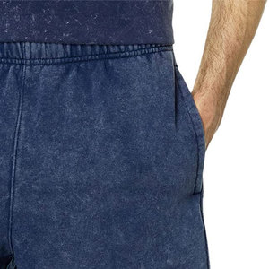 กางเกงขาสั้นผู้ชายแบบย้อมสีเอซิด ระบายอากาศได้ดี เป็นมิตรกับสิ่งแวดล้อม สีและขนาดปรับแต่งได้ แฟชั่นสตรีทแวร์ โลโก้สั่งทำได้ กางเกงขาสั้นลำลองสำหรับฤดูร้อน - Product Image 6