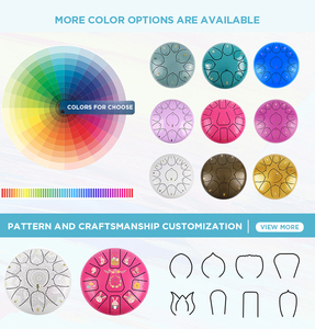 Logotipo personalizado e impreso <span class=keywords><strong>Fanbao</strong></span> Lakeblue 6 pulgadas 11 tonos Tambor de lengua de acero Tendencia de moda Regalos novedosos - Product Image 5