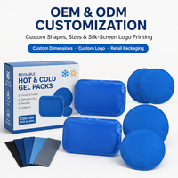Vessies de glace en gel souple et flexible pour glacière, boîte à lunch, compresses de glace chaudes et froides pour blessures