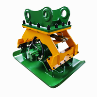 Compacteur de plaques hydraulique pour excavatrice, idéal pour le compactage des sols de fondations de fossés en pente et le remblaiement routier