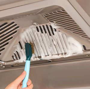 Cepillo limpiador de ranuras para estufas de cocina, kit de limpieza de juntas con cerdas duras de alambre, mango de acero, nailon y plástico para limpieza del hogar - Product Image 5