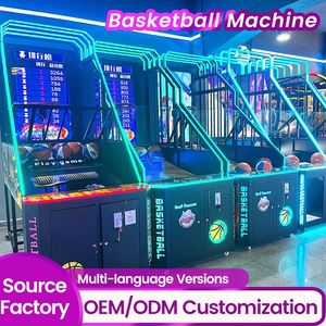 Machine de tir de basket-ball avec compteur de tirs et écran LCD vidéo, grand modèle pour enfants et adultes, équipement de jeu vidéo à monnayeur - Product Image 1
