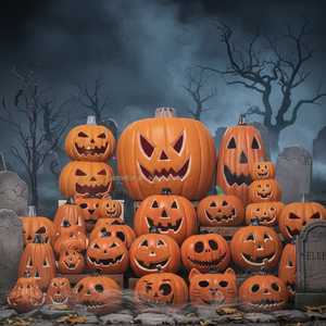 Linterna LED de <span class=keywords><strong>Calabaza</strong></span> para Halloween, Diseño de <span class=keywords><strong>Cara</strong></span> de Fantasma, Funciona con Pilas, Adorno Decorativo para Interiores y Exteriores - Product Image 5