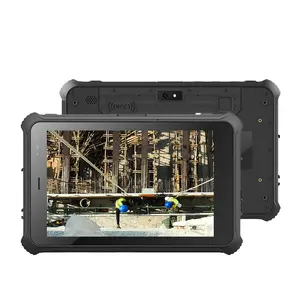 8 Inch ANDROID 10 700nit 4+64GB IP67 Industrial Rugged Tablet Android With 810G Certification 1D/2D Scanner