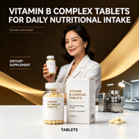 Comprimés de complexe de vitamine B pour adultes - Complément alimentaire naturel pour une consommation nutritionnelle quotidienne