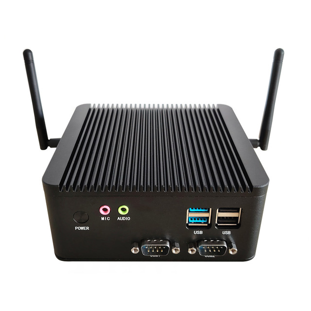 Hot Selling Industrial Mini PC J6426 N100 CPU Fanless Design 24/7 Work Dual LAN 2COM 8USB Multiple Plug Options