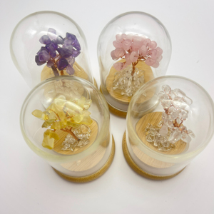 Thạch anh tím tự nhiên citrines Reiki chữa bệnh có nhu cầu chai tiền cây của thang máy thủ công Chakra năng lượng tinh thể thủ công trang trí nhà - Product Image 2