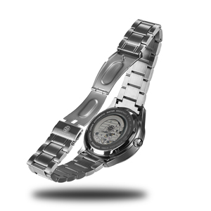 Undecember Bán Buôn Skeleton Cơ Khí Người Đàn Ông Của Đồng Hồ Sapphire Pha Lê 5ATM Chống Nước Sang Trọng Tự Động Sang Trọng Đồng Hồ - Product Image 3