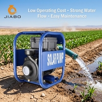 Pompe à eau solaire submersible à basse pression en acier inoxydable 2HP 3 pouces 6m³/h 125m pour puits profond agricole avec contrôleur MPPT