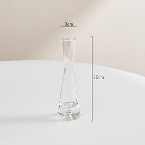 Modernos <span class=keywords><strong>Floreros</strong></span> de Vidrio Nórdicos para Decoración del Hogar, Elegantes <span class=keywords><strong>Floreros</strong></span> Altos <span class=keywords><strong>y</strong></span> Delgados para una Sola Flor, Ideales para Centros de Mesa de Boda - Product Image 4
