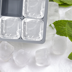 Oem/ODM cubos BPA miễn phí Silicone khuôn unisex 2-in-1 <span class=keywords><strong>Ice</strong></span> Cube Khay & <span class=keywords><strong>Ice</strong></span> Cream Maker tái sử dụng hình vuông de hielo khay - Product Image 6