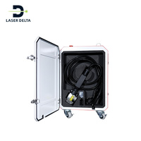 Nettoyeur laser à impulsions, machine de décapage de la rouille au laser, 100W 200W, machine de nettoyage au laser à fibre portable à main