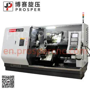 Chinese Metalen Cnc Spinning Draaibank Machine (Doubie Roller) Voor Verkoop