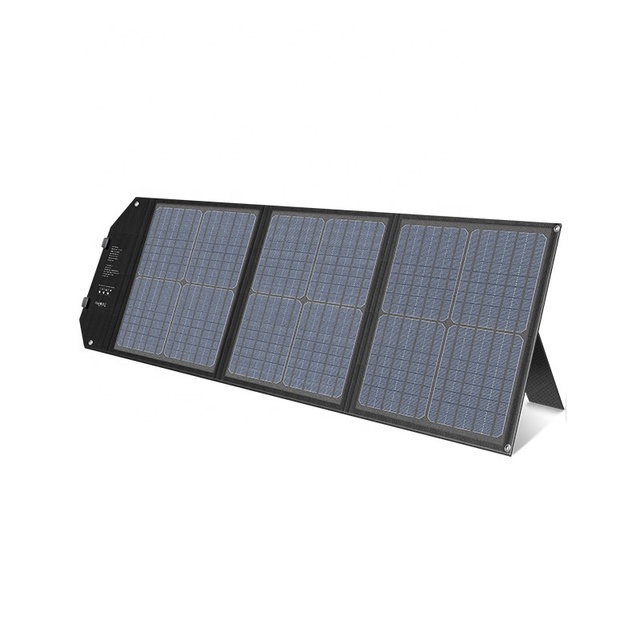 Powkey Outdoor 100w 200w 400w Green Foldable Solar Panel BBQ Portable Solar Panel Kit Power Station