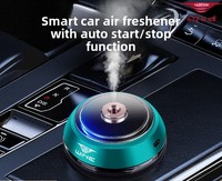 Diffuseur de parfum automatique pour voiture en verre de luxe portable, purificateur d'air intelligent, éliminateur d'odeurs, parfum longue durée