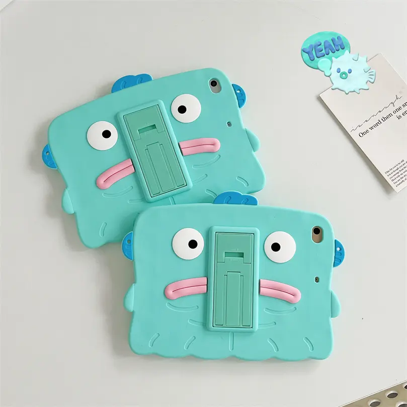 For iPad 10.2 inch Clownfis Fish Cartoon Kids Safe Silicone Cover For ipad 10.9 inch 2022 10th Cute Tablet Case