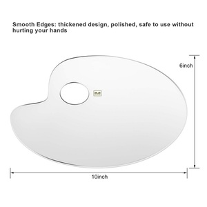 <span class=keywords><strong>Palette</strong></span> de <span class=keywords><strong>peinture</strong></span> <span class=keywords><strong>transparente</strong></span> en plastique, modèle artistique pour aquarelle, offre spéciale, - Product Image 4