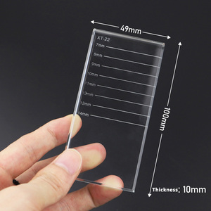 ถาดใส่กาวต่อขนตาคริสตัลแก้ว ทรงสี่เหลี่ยมใส สำหรับร้านเสริมสวย - Product Image 6