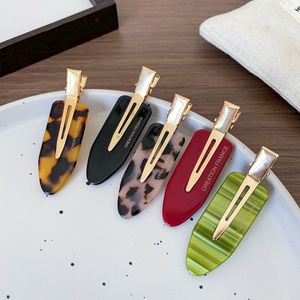 QianJin Haarspange mit individuellem Logo aus Acetat, knitterfrei, französischer Stil, Metall-Entenschnabel-Clip, Großhandel Haaraccessoires - Product Image 5