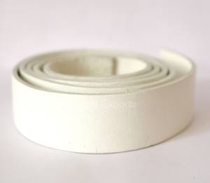 Bracelet plat en cuir véritable peau de vache de 2mm d'épaisseur le plus durable 20mm bandes plates tannées pour bijoux à bricoler soi-même collier de ceinture sac à main Grain - Product Image 5