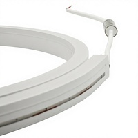 Bande LED en silicone LanVol IP68, sans découpe, longueur personnalisée, DC24V 10W/M, lumière de haute qualité avec cadre de fixation pour piscine