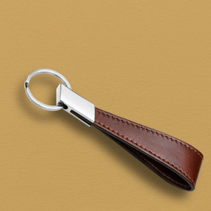 Manufacturer supplies leather keychains, modern minimalist car pendants, car <b>key</b> wrist straps. - Product Image 1