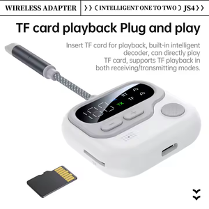 JS4 New <strong>Bluetooth</strong> 5.4 Audio Receiver <strong>Transmitter</strong> 3.5mm Stereo Wireless <strong>bluetooth</strong> Audio Adapter Support TF Card - Product Image 4