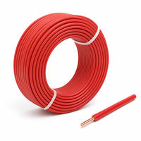 Câble électrique en cuivre monoconducteur isolé en PVC rond, codé par couleurs, pour éclairage, prises et interrupteurs (vente en gros)