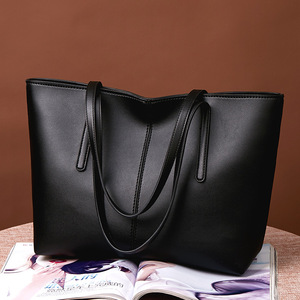 Sac à main de luxe pour femmes, tendance et élégant, en cuir PU, grande capacité, sac fourre-tout noir pour femmes, vente en gros - Product Image 2