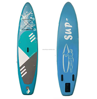 Planche à pagaie gonflable (SUP) de 335 cm (11 pieds) - Matériel PVC Utilisation en eaux océaniques Comprend une pompe Kit de réparation Convient aux débutants