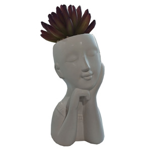 Figura creativa al aire libre, maceta de cerámica con <span class=keywords><strong>cabeza</strong></span> de maceta con escultura Vintage para <span class=keywords><strong>cabeza</strong></span> de mujer - Product Image 1