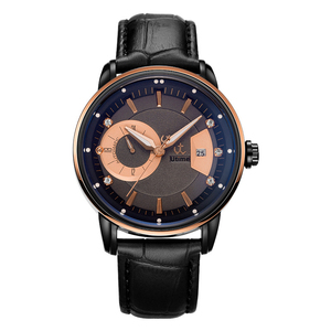 High Quality Men's Calendar Dial Mechanical Waterproof Genuine Leather Strap <b>Watch</b> - Product Image 5
