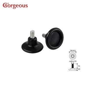 Magnifique pied de sol <span class=keywords><strong>pieds</strong></span> en caoutchouc <span class=keywords><strong>pieds</strong></span> de meubles <span class=keywords><strong>pieds</strong></span> de meubles réglables base fixe en nylon <span class=keywords><strong>pieds</strong></span> de réglage ongles de jambe de meubles - Product Image 4