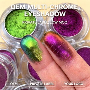 Machen Sie Ihren eigenen Lidschatten Single Case Shimmer Glitter Chamäleon Lidschatten Pigment Vegan Lidschatten Private Label Makeup Lidschatten - Product Image 5