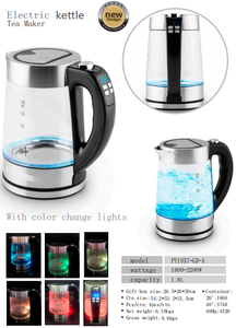 Bouilloire en acier inoxydable avec verre borosilicate, diverses capacités, sans fil, contrôle de la température, en promotion - Product Image 4