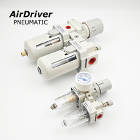Unité de préparation d'air modulaire FRL 1/4" 3/8" 1/2" G NPT, filtre-régulateur-lubrificateur combiné, série AC, unité de préparation d'air interchangeable