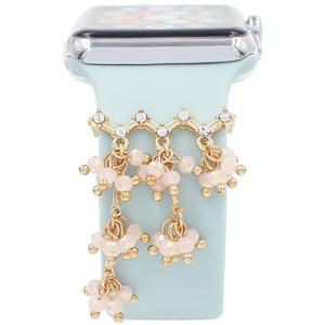 Décoration en métal pour <span class=keywords><strong>Apple</strong></span> <span class=keywords><strong>Watch</strong></span> Band Series 8 7 6 5 4 SE Accessoires Diamant Bijoux Charmes Perles Anneau Décoratif - Product Image 3