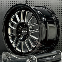 Jantes forgées sur mesure HS-HS505 Drag Racing Staggered Wheel Beadlock pour Mustang GT Challenger Charger Hellcat Redeye Demon Sedan