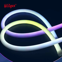Bande LED néon flexible en silicone 8 mm D22 DC24V RGB 120 LED/m, 360 degrés, indice de protection IP67, éclairage paysager Wilgex