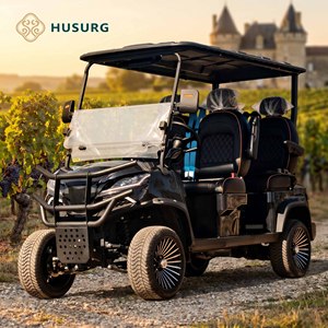 Carrito <span class=keywords><strong>de</strong></span> Golf Eléctrico <span class=keywords><strong>de</strong></span> 4 Plazas <span class=keywords><strong>en</strong></span> Oferta, 48V/72V, Batería <span class=keywords><strong>de</strong></span> Plomo-Ácido o Litio, con Techo y Parabrisas, para Atracciones Turísticas y Villas - Product Image 1