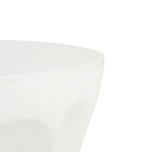Outdoor Round Concrete Side <b>Table</b> Antique <b>White</b> Mgo Living Room <b>End</b> <b>Table</b> - Product Image 4