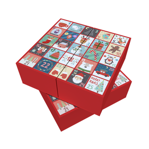 Boîte mystère vide personnalisée 6 <span class=keywords><strong>8</strong></span> 12 24 <span class=keywords><strong>jours</strong></span> pour cookie chocolat boîte pour calendrier de l'avent de Noël - Product Image 4