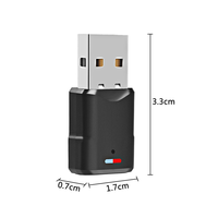 Headphone Audio Game Nirkabel Penerima USB Mini untuk Konsol Game PS5 PS4 Headset PC Adaptor Bluetooth 5.3 Pemancar Audio