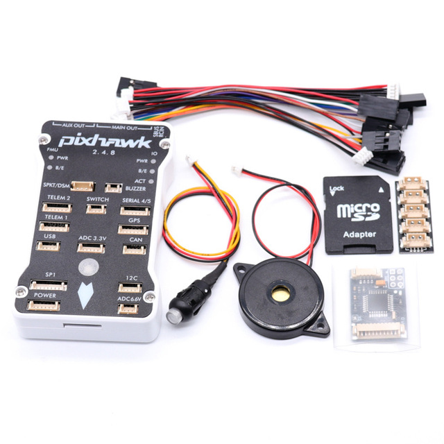 Pixhawk PX4 2.4.8 32-bit Flight Control Board White Shell Prototype for Four-Axis Multi-Rotor and Fixed Wing Aircraft