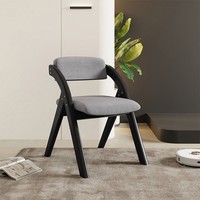 Silla Plegable de Madera de Caucho Sólido con Estructura Reforzada, Asiento y Respaldo Acolchados Beige, y Reposabrazos - Proveedor Mayorista para Restaurantes