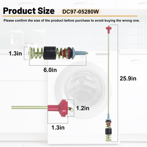 Tige de suspension à ressort pour machine à laver DC97-05280W en acier durable, pièces de lave-linge - Product Image 2