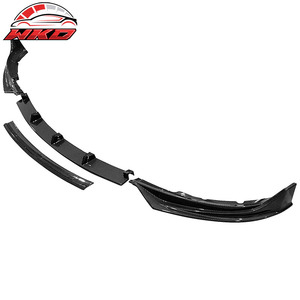 Pour Tesla Model 3 2017-2023 IKON Spoiler de pare-chocs avant en fibre de carbone imprimé 4 pièces Kit carrosserie de haute qualité - Product Image 4